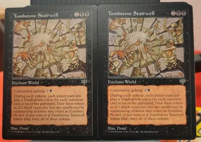 mtg TOMBSTONE STAIRWELL X 2 NM Light and Dark Printings VHTF Pair Mirage  -Argo- - Image 1 of 4