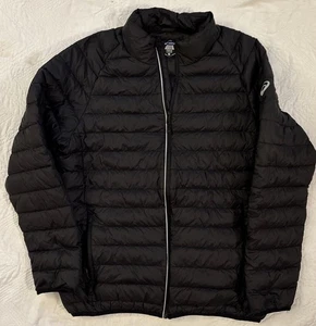 ASICS Men’s Large Black Duck Down Puffer Jacket - Picture 1 of 6