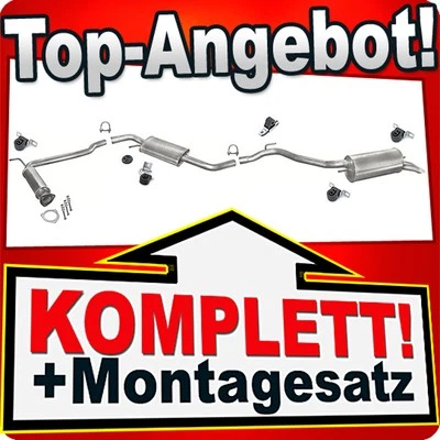 Auspuff für VW T4 TRANSPORTER IV 1.9 TD 2.4 D 2.5 TDI SWB-kurz 1996-2003 - Bild 1 von 2