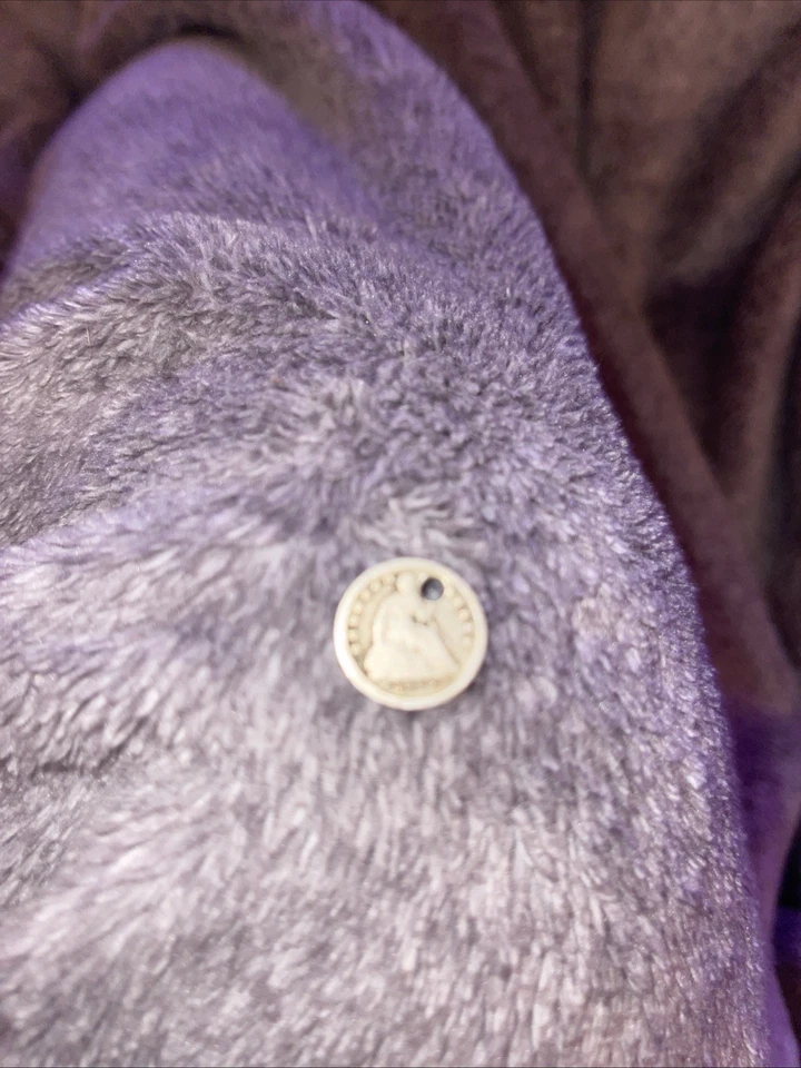 1868-S Seated Liberty Half Dime Hole - Image 1 of 1