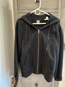 Penguin Mens Hoodie Large Navy Blue Full Zip sweatshirt - Picture 1 of 6