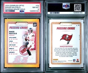Donruss Optic 2024 - Baker Mayfield - Grado de aprobación - Dorado - #06/10 - PSA 8 - Imagen 1 de 1