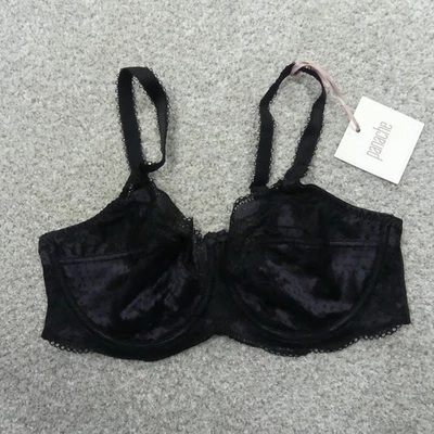 Panache Bra Womens 36DD Black Charcoal Underwired Full Cup Clara 7255 - Image 1 of 4