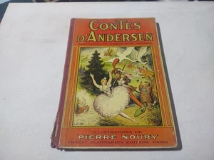 1933 CONTES D'ANDERSEN HC FRENCH LANGUAGE BOOK OF TALES ILLUSTRATED PIERRE NOURY - Picture 1 of 13