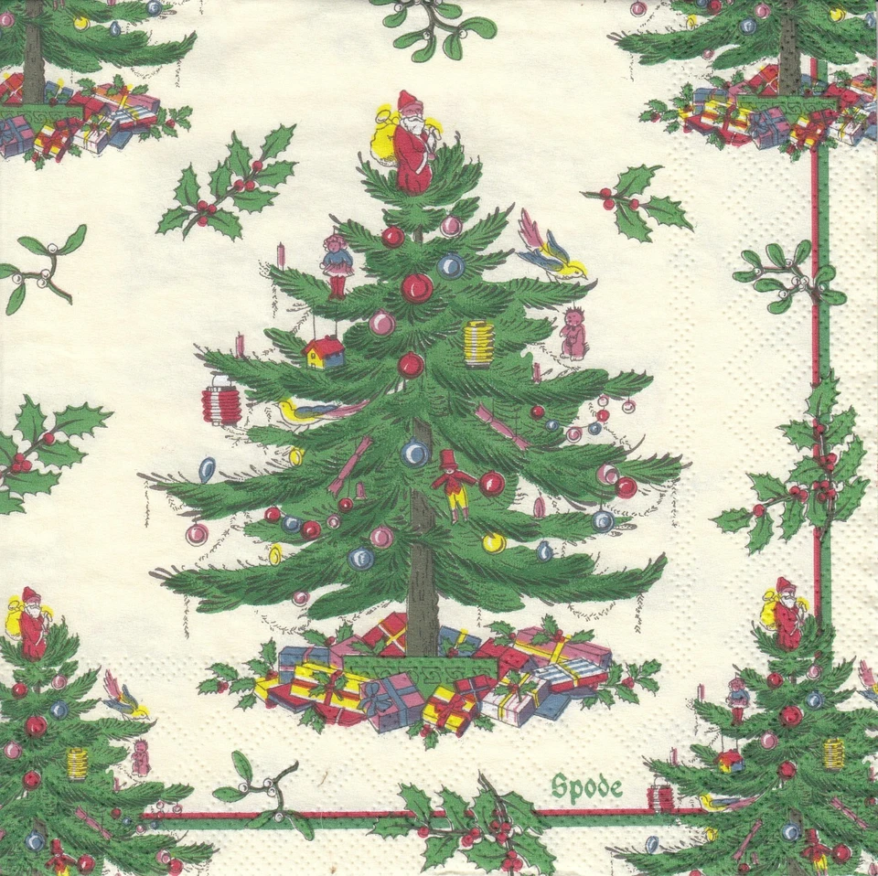 5 Tovaglioli di Carta Lunch Tovaglioli (G4-15) Spode Albero di Abete - Immagine 1 di 1