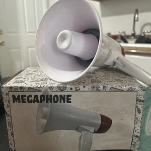 Tragbarer Hand-Megaphon-Lautsprecher (4 x C 1,5 V Batterien erforderlich) - Bild 1 von 1