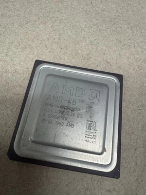 AMD K6-2 380AFR 2.2V Core/3.3V 9849 BPDW Vintage 1998 Gold Pins Refine Scrap - Image 1 of 4