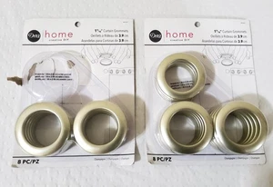 DRITZ Home CURTAIN GROMMETS 14 Count Champagne 1- 9/16" - Picture 1 of 5