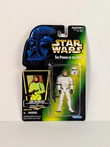 1996 Kenner Star Wars The Power of the Force: LUKE STORMTROOPER Green Card NIP - Picture 1 of 4