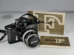 BLACK NIKON F PHOTOMIC FTN 35MM FILM MANUAL CLASSIC SLR CAMERA + 50MM F1.4 NICE - Picture 1 of 11