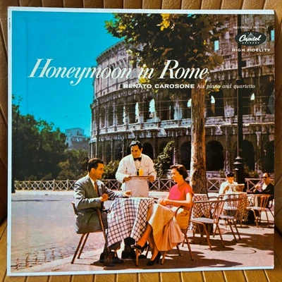 HONEYMOON IN ROME FIRST PRESS VINYL LP RECORD ALBUM RENATO CAROSONE EX/EX CLEAN - Image 1 of 4