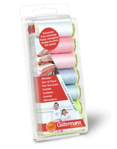 Gutermann Sew All Thread Set - SUMMER LOFT - Blues / Pinks / Greens - 7 Reels