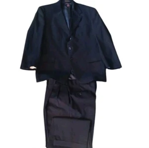 Vintage Tommy Hilfiger Pinstripe Suit Expressed via BELK, 42R/34,Blue/Pinstripe. - Picture 1 of 9