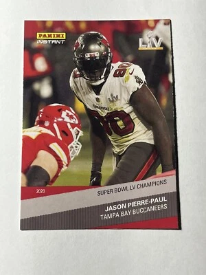 2020 Panini Instant Super Bowl LV Champions Jason Pierre Paul - Image 1 of 2