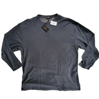 Bugatchi Uomo Black Pullover XXL NWT $108 Textured Knit Crew Neck LS - 3901 - Image 1 of 4