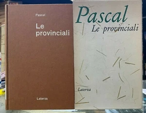 (Filosofia) PASCAL - LE PROVINCIALI - Laterza 1963 - Imagen 1 de 1