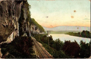 Cartolina Tennessee River Lookout Mountain Tennessee divisa retro timbrata 1907 - Foto 1 di 2