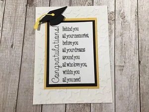 Graduation Card - Custom Colors Available As Shown - Inside Pocket - Handmade - Picture 1 of 12