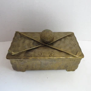Antique Vintage Jennings Brothers JB Golf Trinket Box - Picture 1 of 11
