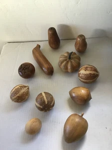 Lot (11) Vintage Wood Wooden Fruit Buy it Now MAKE OFFER! - Picture 1 of 10