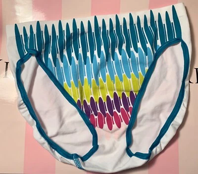 NWT BODY BY VICTORIA'S SECRET S GEOMETRIC RARE VINTAGE HIGH LEG BRIEF PANTIES - Image 1 of 4