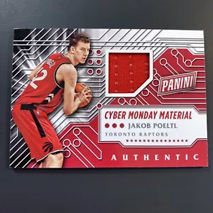 2016 Panini #6 Jakob Poeltl Rookie Patch 'Cyber Monday Materials' Insert RC - Picture 1 of 2