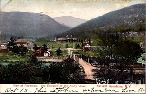 Postal K12/Phoenicia Catskills Nueva York c1910 entrada clavo de piedra 298 - Imagen 1 de 4