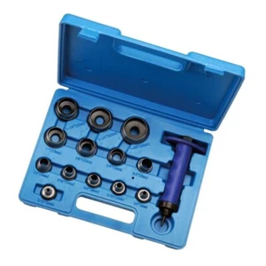 Hollow Hole Punch Tool 5mm-35mm Leather Rubber Gasket Cutter + Carry Case 14pc - Picture 1 of 10