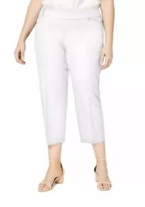 Charter Club Newport Slim Crop Pants Womens 24W White Tummy Slimming NWT - Picture 1 of 2
