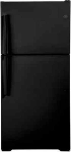 GE 30 inch Freestanding Top Freezer Refrigerator Black NEW GTE19DTNRBB - Picture 1 of 3