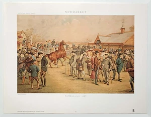 Newmarket Tattersall's, 1887 Vanity Fair Winter Number. reproduction print - Picture 1 of 1