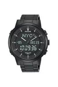 Pulsar Gents Digital Dual Display Bracelet 45mm 10ATM Watch PZ4061X1 - Picture 1 of 2