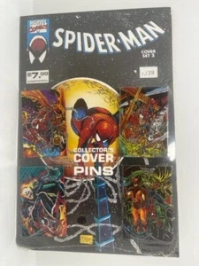 Marvel Comics Spider-Man Collectors Cover Pins McFarlane 4 Pins Original Package - Picture 1 of 9