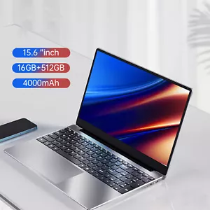 15.6 Inch Full HD Laptop 16GB 512GB 1920x1080 4000mAh for Jasper Lake N5095 CPU - Picture 1 of 21