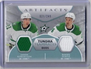 2023-24 Artifacts Jason Robertson Roope Hintz Teammates Duos Jersey Card 021/249 - Picture 1 of 2