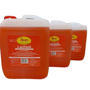 Lachsöl 15 Liter - 3 Kanister a 5 Liter - Top frisch für Pferde & Hunde - Barföl - Bild 1 von 9