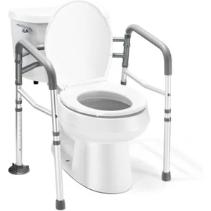 Toilet Safety Rail Adjustable Detachable Toilet Safety Frame with Handles New - Picture 1 of 7