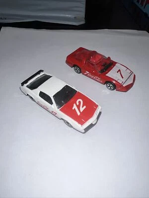 Vintage 1982 Corgi Chevrolet Corvette Diecast Coca-Cola Car & Pontiac Firebird - Image 1 of 4