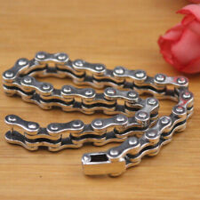 Real 925 Sterling Silver Bracelet Men Roller Chain 7mm Luck Link Bracelet 7.1inL