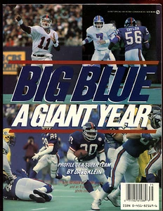 1987 Big Blue A Giant Year NFL Football Magazine NRMT - Picture 1 of 1