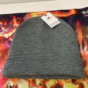 3M Thinsulate Knit Gray Beanie Insulated Double Layer Warm Unisex Hat One Size - Picture 1 of 3