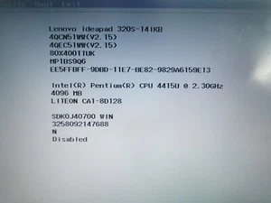 Lenovo Ideapad 320s-141KB Pentium Gold Motherboard - Picture 1 of 5