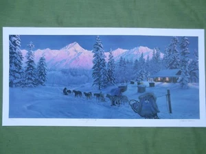 CHARLES GAUSE DEEDEE JONROWE IDITAROD Signed and Numbered Print - Picture 1 of 11