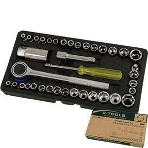 Juego de zócalos Neilsen métrico extensión de trinquete imperial 40 piezas unidad de 1/4"" y 3/8 - Imagen 1 de 3