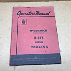 Vintage I.H McCormick Operator's Manual B-275 Diesel Tractor Great Britain