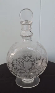 Baccarat Michelangelo Karaffe/Flasche mit Stopfen 🌿 Ätzglas 🌿 - Bild 1 von 14