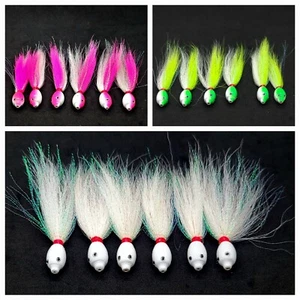 Fishing Teaser Floating Bucktail Terminal Tackle Hi Lo 6 Pack Flies Rig Your Own - Picture 1 of 18