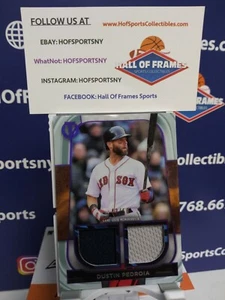 2022 TOPPS TRIBUTE DUSTIN PEDROIA DOPPIA RELIQUIA PARALLELA VIOLA #48/50 RED SOX - Foto 1 di 1