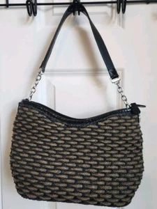 Brighton geflochtenes gewebtes Seil hellbraun und braun Schulter Handtasche Handtasche  - Bild 1 von 7