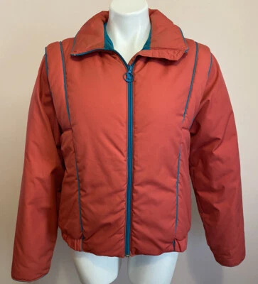 Abrigo acolchado rosa vintage Mountain Goat White Stag W grande/M Med? Foto 1 de 4